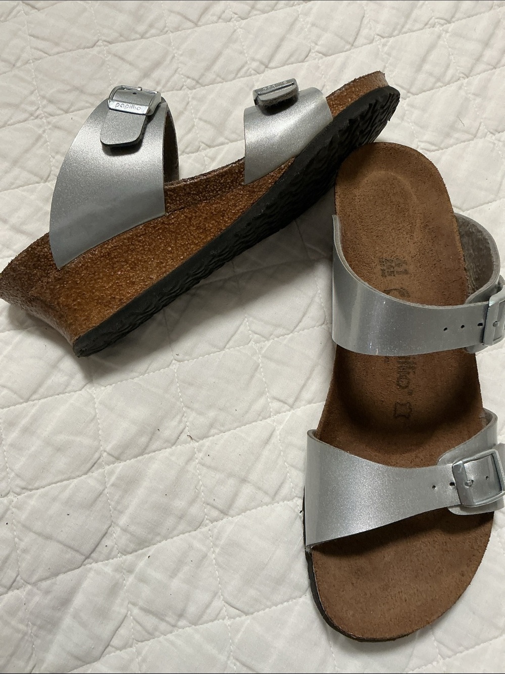 Birkenstock Women's Dorothy is part of the Papillio line size 41 in silver